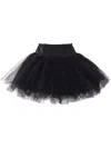 Simone Rocha Tiered Tulle Miniskirt In Black