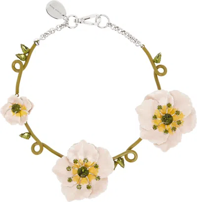 Simone Rocha Turbo Blooming Poppy Necklace In Multi
