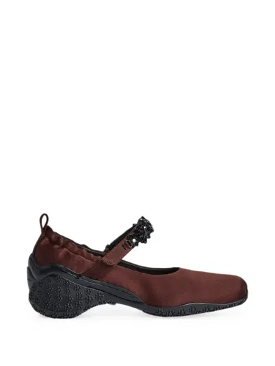 Simone Rocha Turbo Embellished Ballet Flats In Brown