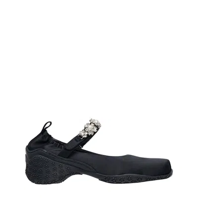 Simone Rocha Turbo Embellished Ballet Runner In Black