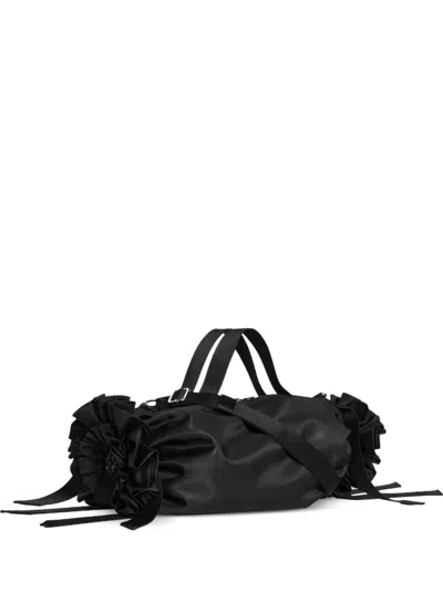 Simone Rocha Turbo Rosette-embellished Tote Bag In Black