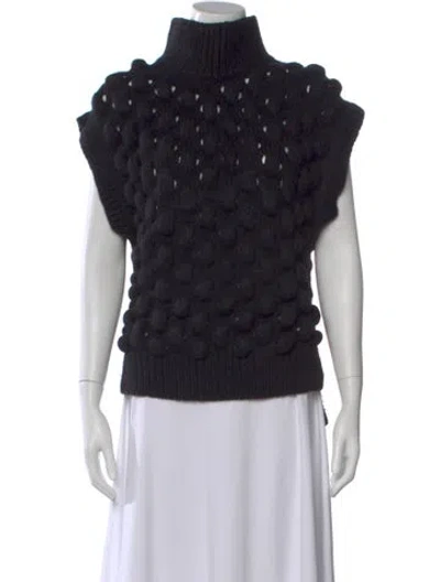 Pre-owned Simone Rocha Turtleneck Sweater In Black