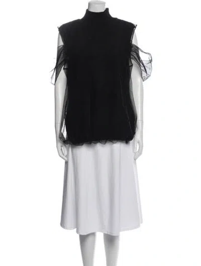 Pre-owned Simone Rocha Turtleneck Sweater In Black