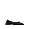 Simone Rocha Ruffled Mesh Ballet Flats In Black