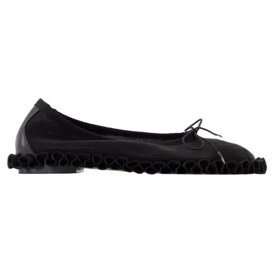 SIMONE ROCHA TUTU FRILL BALLERINAS - SIMONE ROCHA - MESH - BLACK