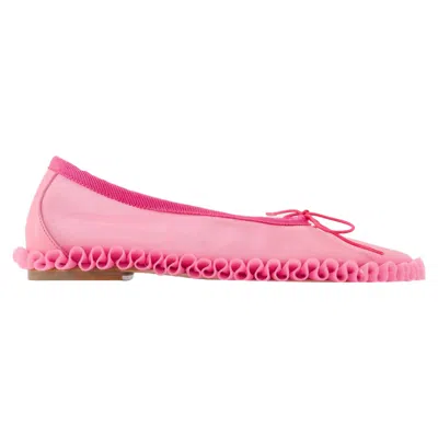 SIMONE ROCHA TUTU FRILL BALLERINAS - SIMONE ROCHA - MESH - PINK