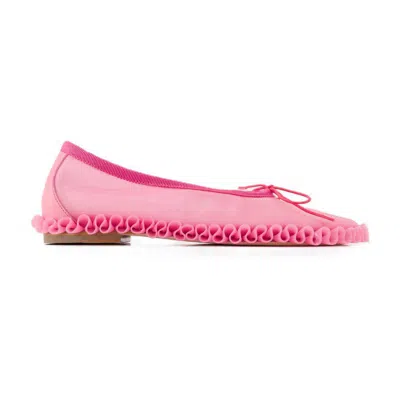 Simone Rocha Tutu Frill Ballerinas In Pink