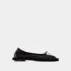 Simone Rocha Ruffled Mesh Ballet Flats In Black