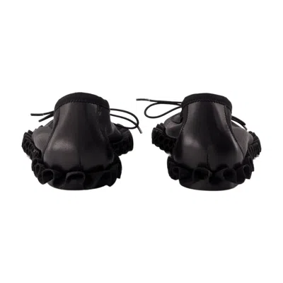 Simone Rocha Tutu Frill Ballet Flat In Black