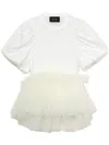 Simone Rocha Tutu Hem T-shirt In White