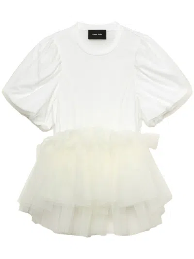 Simone Rocha Tutu Hem T-shirt In White