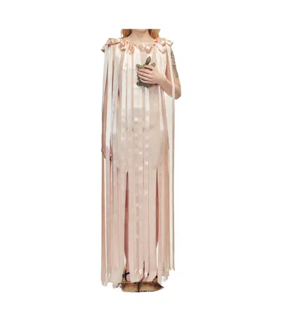 Simone Rocha Unbounded Ribbon Dress In Pink