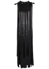 Simone Rocha Bow-detailed Satin-trimmed Crepon-jacquard Midi Dress In Black