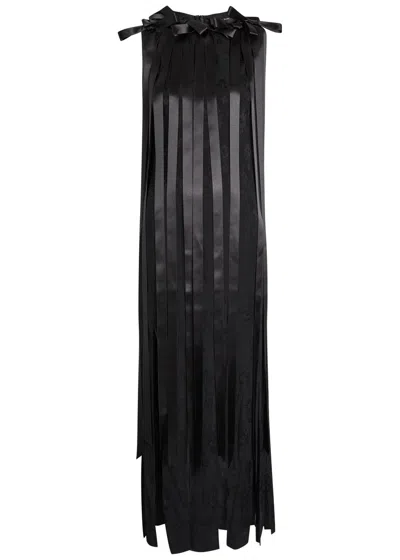 SIMONE ROCHA SIMONE ROCHA UNBOUNDED RIBBON FLORAL-JACQUARD MIDI DRESS