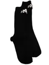 Simone Rocha Embellished Socks In Black