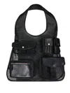 Simone Rocha Utility Pocket Vest Tote Bag In Black