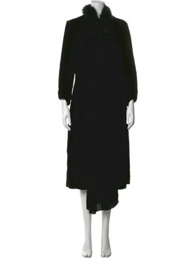 Pre-owned Simone Rocha Velvet Long Dress In Black