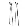 Simone Rocha Victorian Bow Ribbon Stud Earrings Accessories In Beige