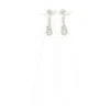 Simone Rocha Victorian Bow Ribbon Drip Earrings In White
