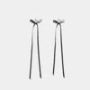 Simone Rocha Victorian Bow Ribbon Stud Earrings Accessories