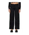 Simone Rocha Virgin Wool-blend Wide-leg Trousers In Black