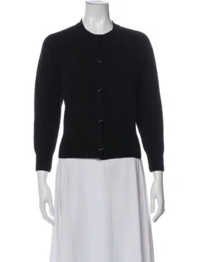 Pre-owned Simone Rocha Virgin Wool Crew Neck Sweater In Black