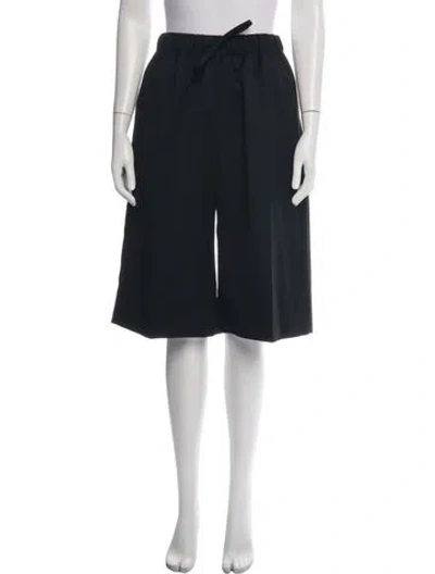 Pre-owned Simone Rocha Virgin Wool Knee-length Shorts In Black