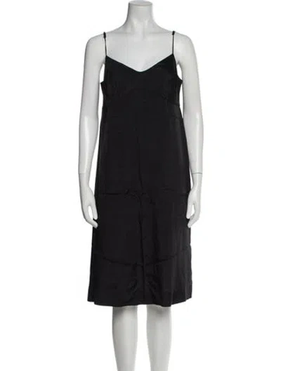 Pre-owned Simone Rocha V-neck Knee-length Dress In Black