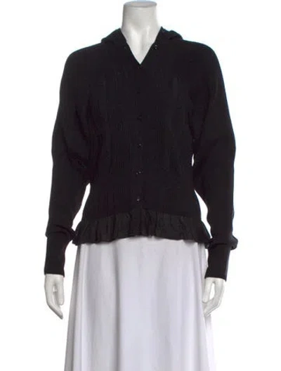 Pre-owned Simone Rocha V-neck Sweater In Black