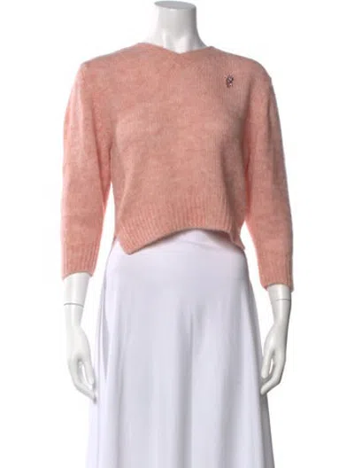 Pre-owned Simone Rocha V-neck Sweater In Pink