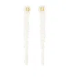 Simone Rocha Water Drop Earrings In White