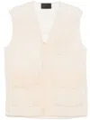 Simone Rocha Multi-pocket Utility Gilet In Nude