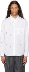 Simone Rocha White Classic Fit Shirt In White