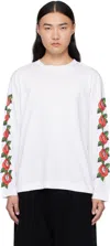 Simone Rocha Cluster Rose Logo Print T-shirt In White
