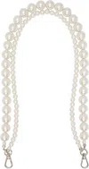 Simone Rocha White Pearl Bag Strap In Pearl