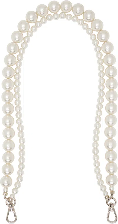Simone Rocha White Pearl Bag Strap