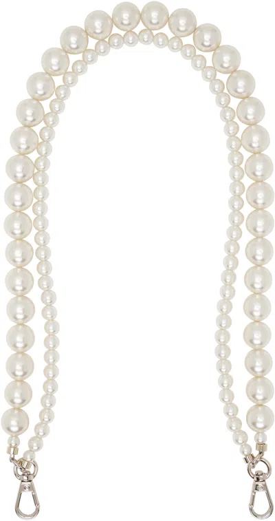 Simone Rocha White Pearl Bag Strap