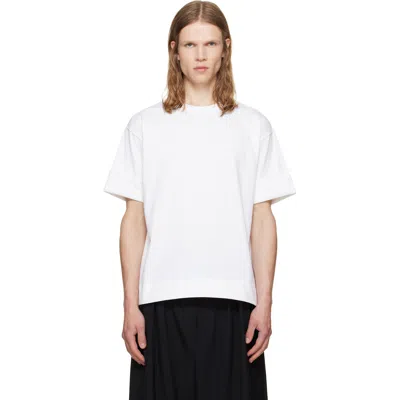 Simone Rocha White Fitted Wire Turnup T-shirt
