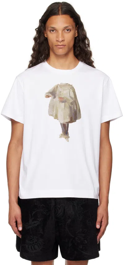 Simone Rocha White Headlessly Wishful T-shirt