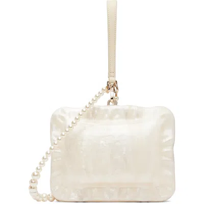 Simone Rocha White Pearl Crossbody Pillowcase Shoulder Bag