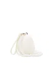 Simone Rocha Micro Egg Pearl-effect Clutch Bag In White