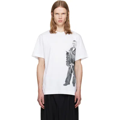 Simone Rocha White 'pony Kid' Print T-shirt In Animal Print