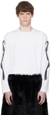 Simone Rocha Ribbon Bow Tail Long Sleeve T-shirt In Multi