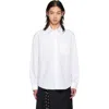 Simone Rocha Cotton Relaxed Pocket Shirt In White