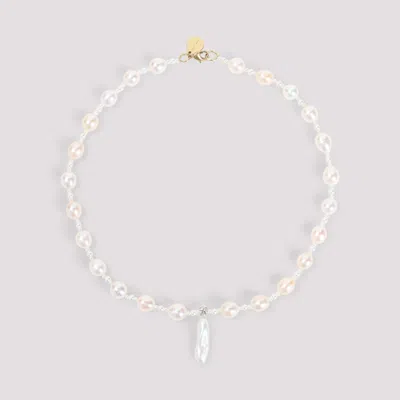 SIMONE ROCHA WHITE STACCATO NECKLACE