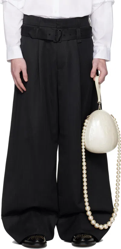 SIMONE ROCHA WIDE-LEG CASUAL PANTS