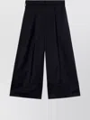 Simone Rocha Women's Sculpted Cropped Wide Leg Trousers In Blue