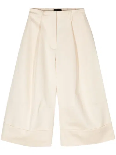 Simone Rocha Wide-leg Cropped Trousers In Neutrals