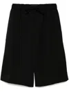 Simone Rocha Weite Shorts Mit Elastischem Bund In Schwarz