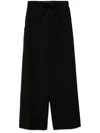 Simone Rocha Wide-leg Elasticated Pants In Black